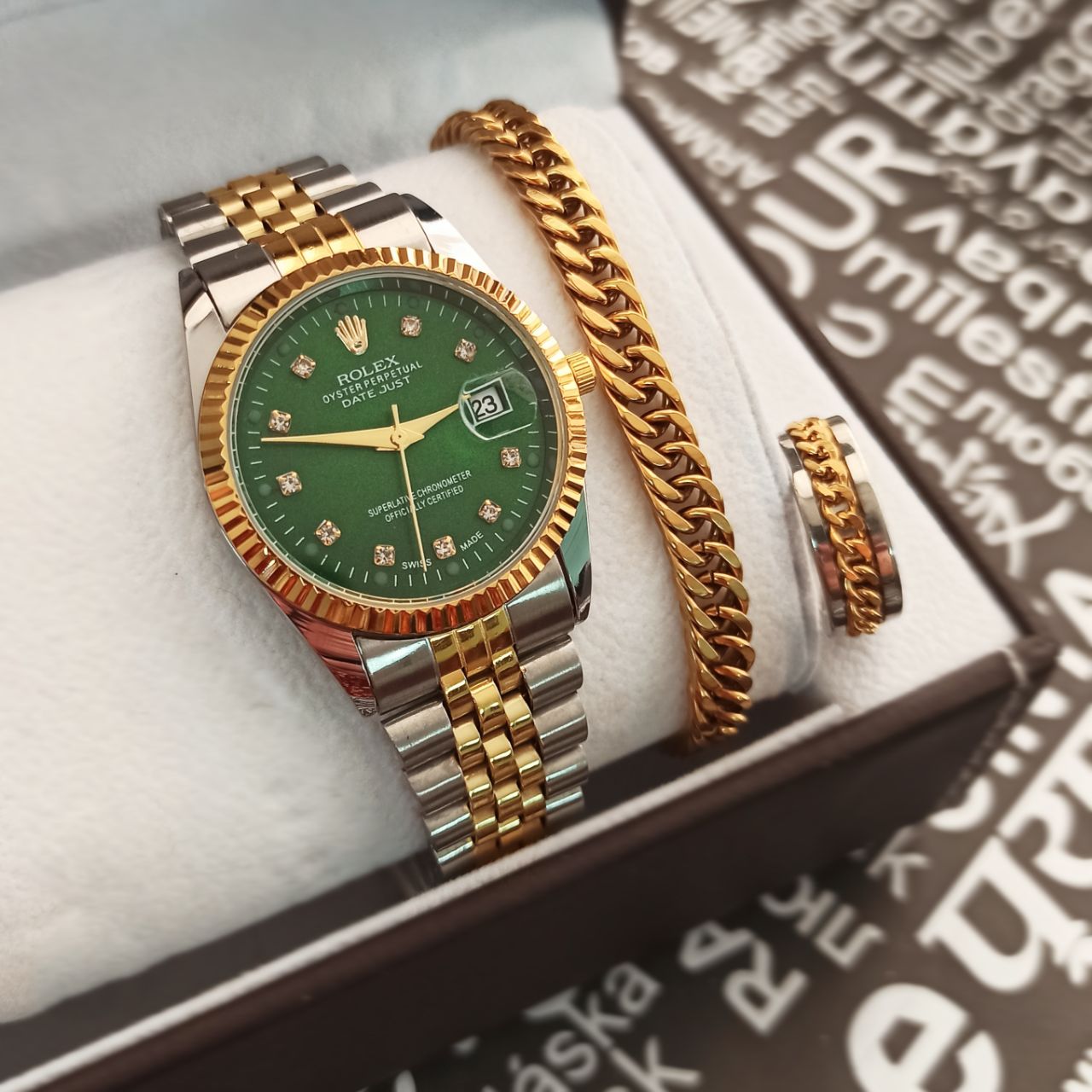 ست ساعت رولکس Rolexاندازه صفحه ۳۵ میلیمتر زنانه ومردانه میشه استفاده کرد