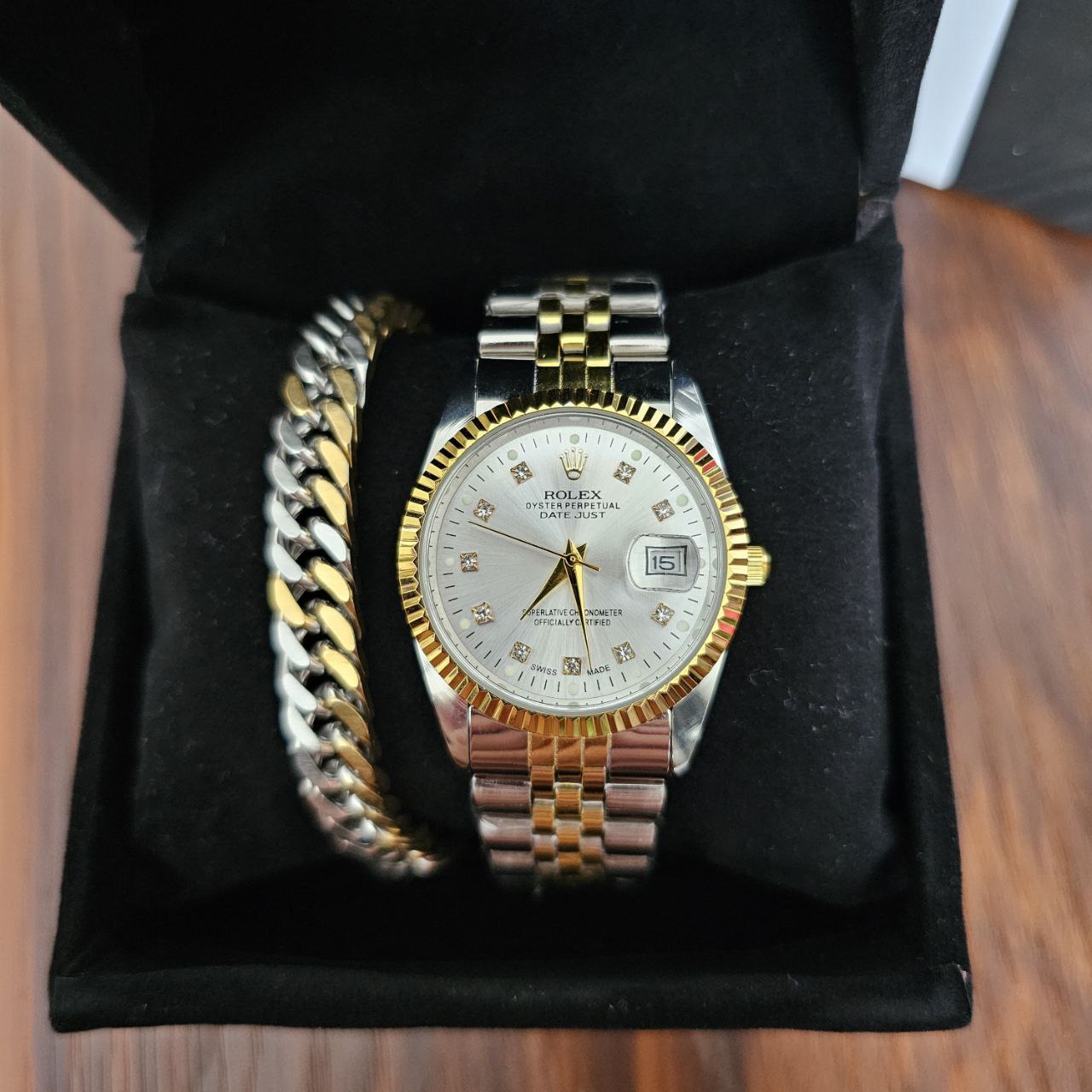 ست ساعت رولکس بند استیل رنگ ثابت