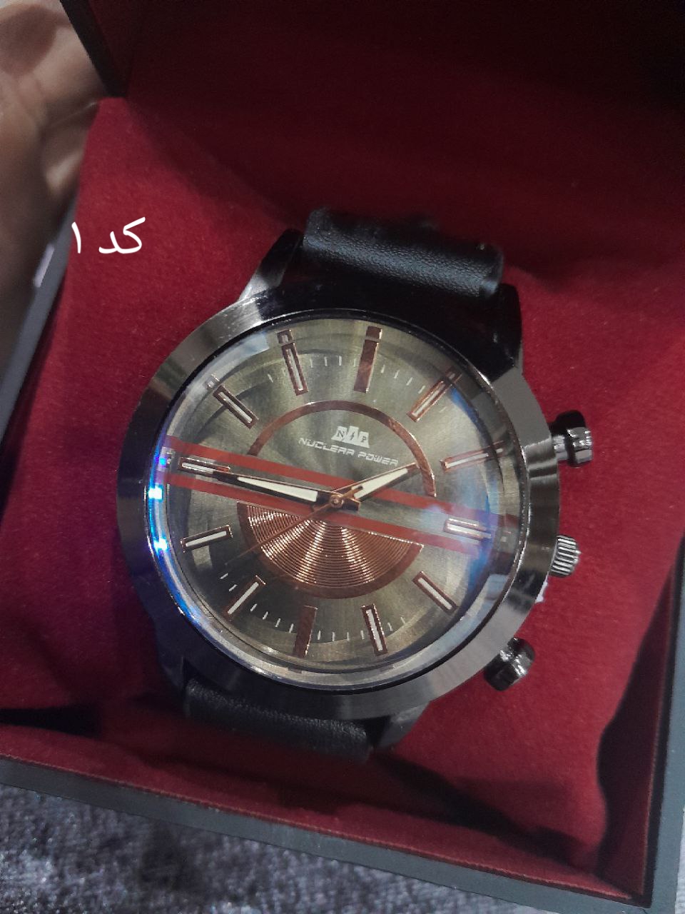 ساعت مردانه چرمی موتور کوارتز
