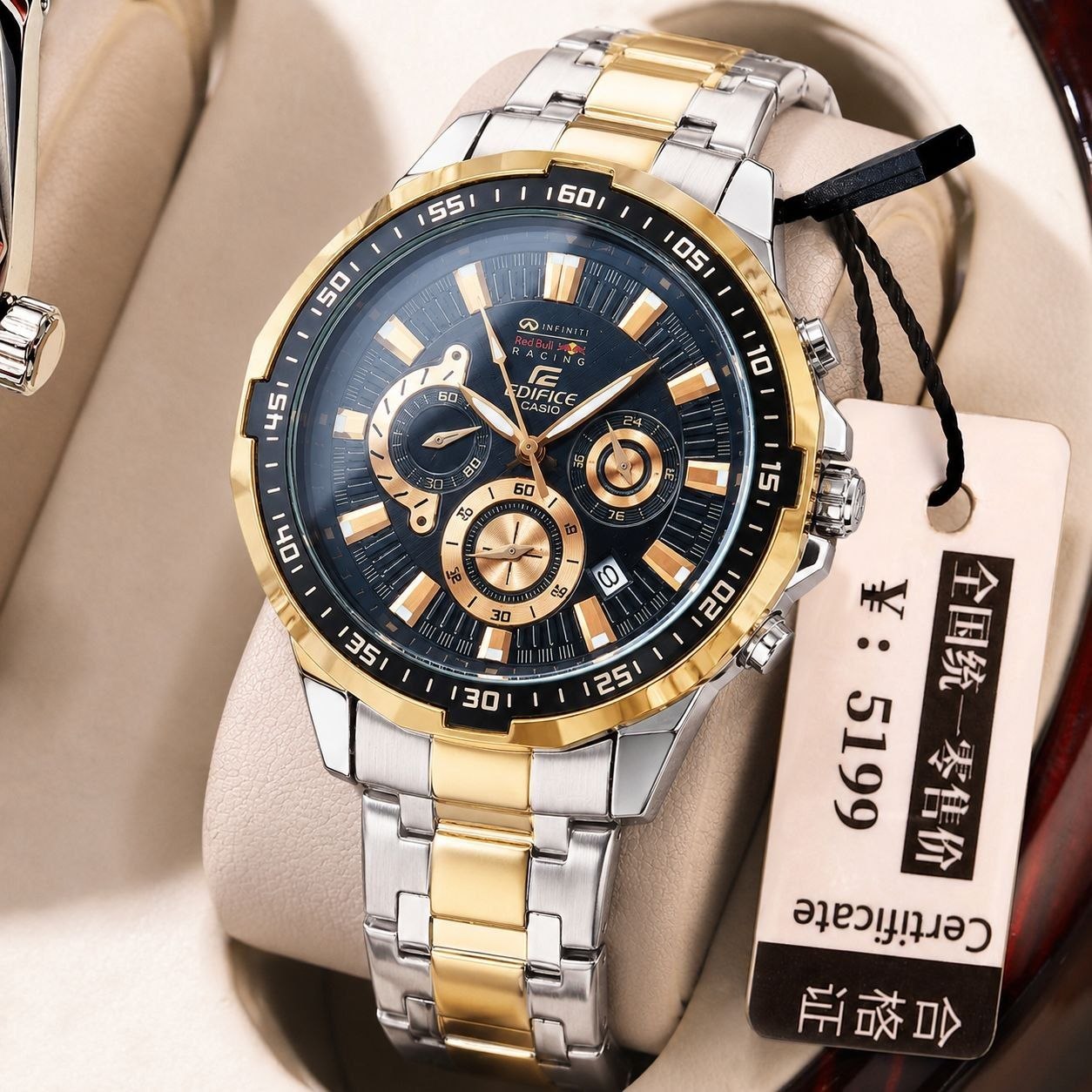 ساعت مچی مردانه ☑️casio   New collection ✨️  Cornograf   ✅ طراحی لوکس و پرفروش کاسیو مردونه   ⌚️ مدل جدید دورنگ رز سیلور با صفحه مشکی ادی فایس  کرنوگراف  دارای روزشمار قفل کلیپسی ضامن دار