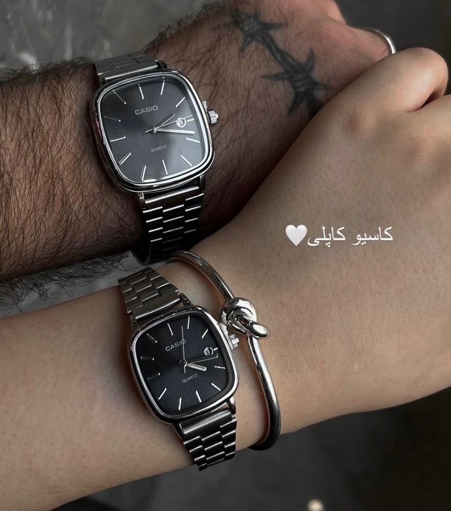 ست ساعت زنانه و مردانه کاسیو کاپلی اولدمانی ))) کیفیت خوب و رنگ ثابت