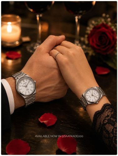 ست ساعت زنانه و مردانه Citizen Couple Watch ساعت ست بند استیل "سیتیزن" مناسب ستهای اسپرت و روزانه موتور کوارتز شرکتی درجه یک دارای روزشمار بند استیل سنگین رنگ ثابت اندیس شبنما شیشه کریستال نشکن قفل استیل پروانهای طرح مخفی